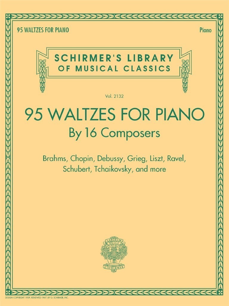 95 Waltzes by 16 Composers for Piano